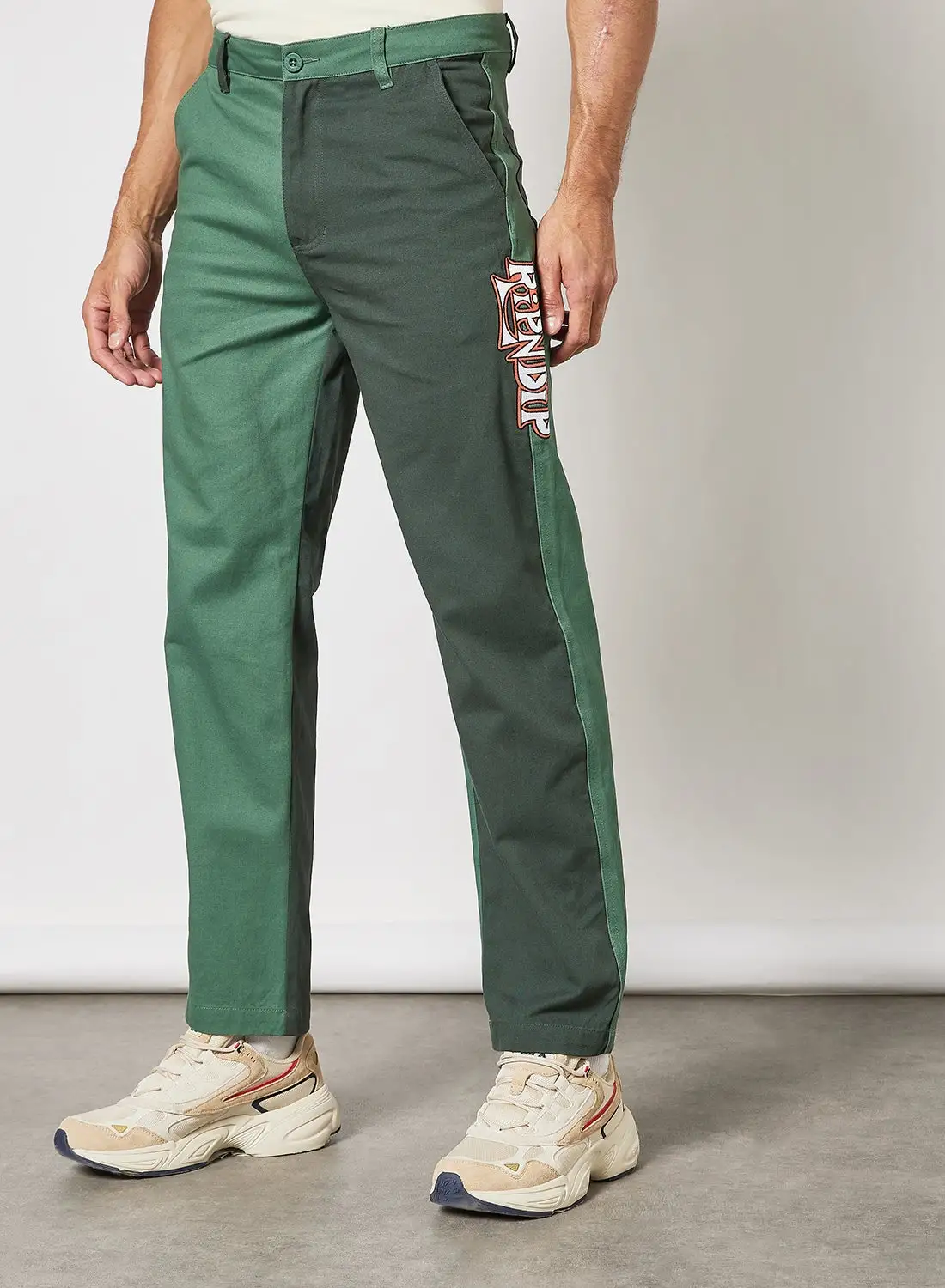 RIP N DIP Sensai Cotton Twill Embroidered Pants Green