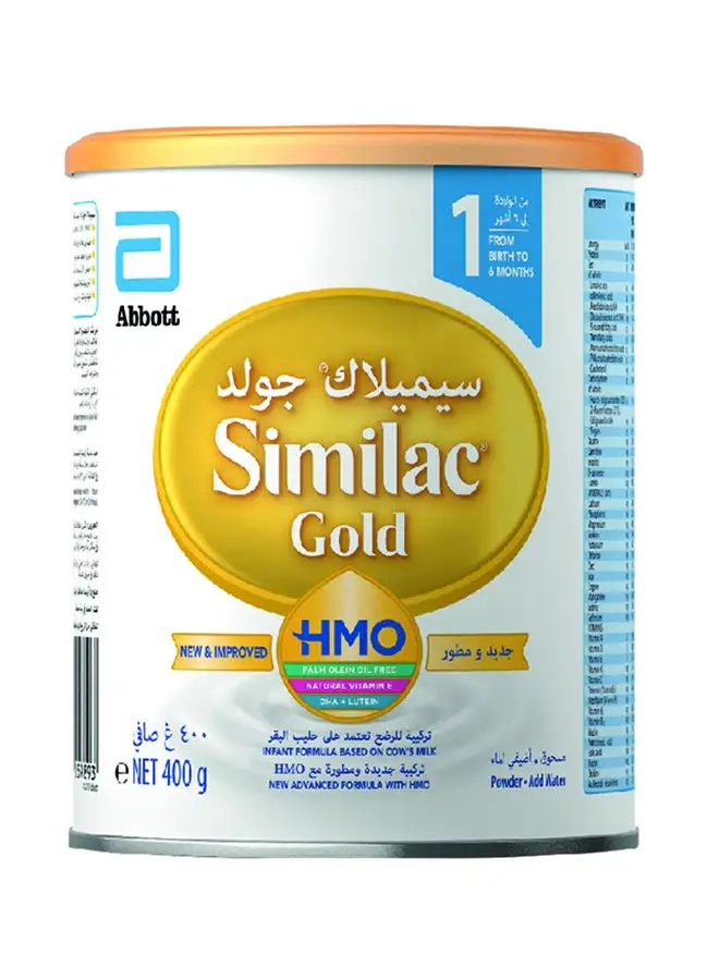 Abbott Similac Gold 1 HMO Infant Formula Milk Powder 400grams