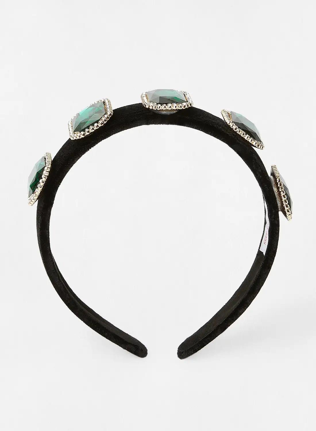 Sivvi x D'Atelier Faux Stone Hairband أخضر