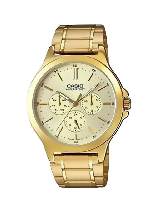 CASIO Men's Stainless Steel Analog Watch MTP-V300G-9AUDF - 33 mm - Gold 