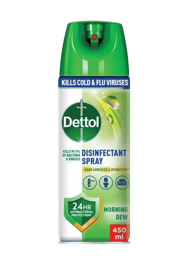 Dettol Antibacterial All In One Disinfectant Spray Morning Dew 450ml