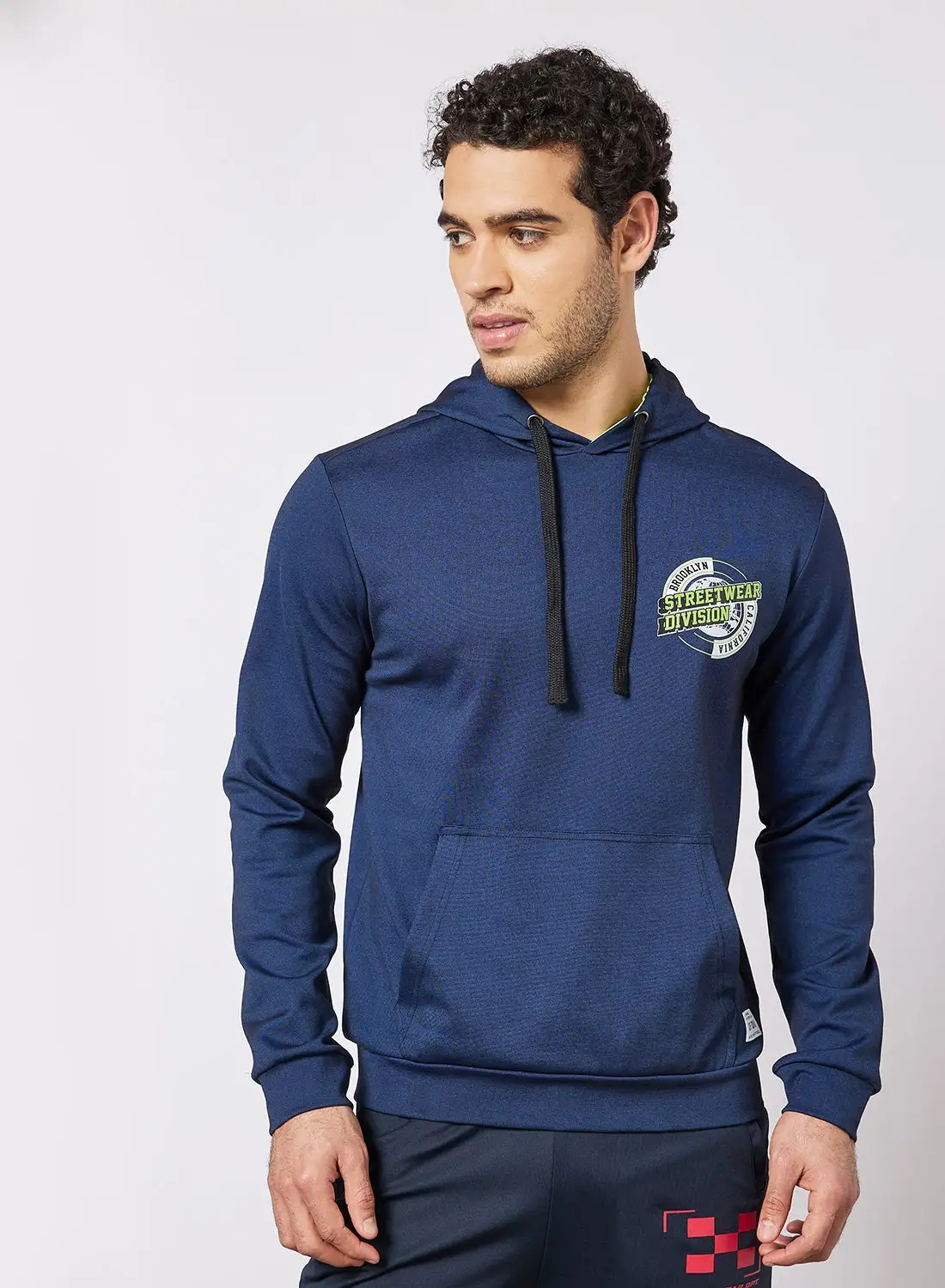 ABOF Active Wear SweatShirt أزرق مصبوغ بفضاء