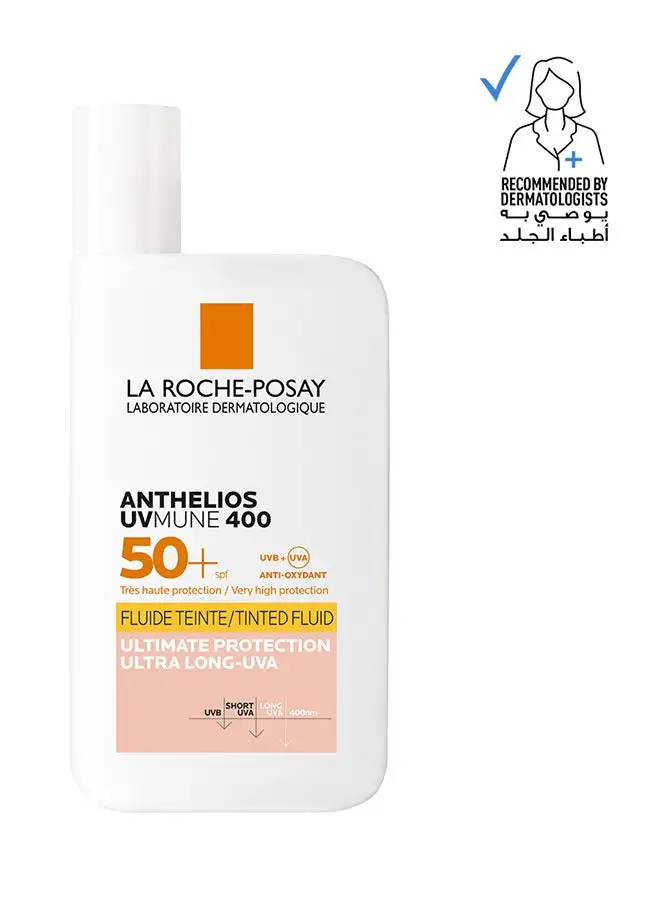 لاروش بوزيه أنثيليوس UVMune 400 واقي شمسي ملون غير مرئي SPF50 + 50 مل