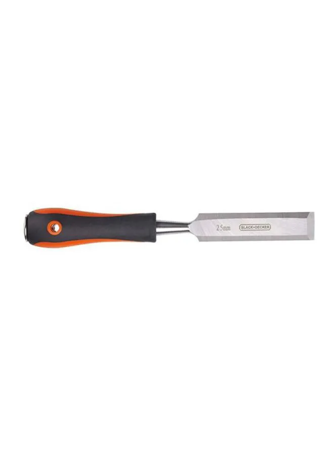 BLACK+DECKER Ergonomic Wood Chisel Black/Orange/Silver 25mm