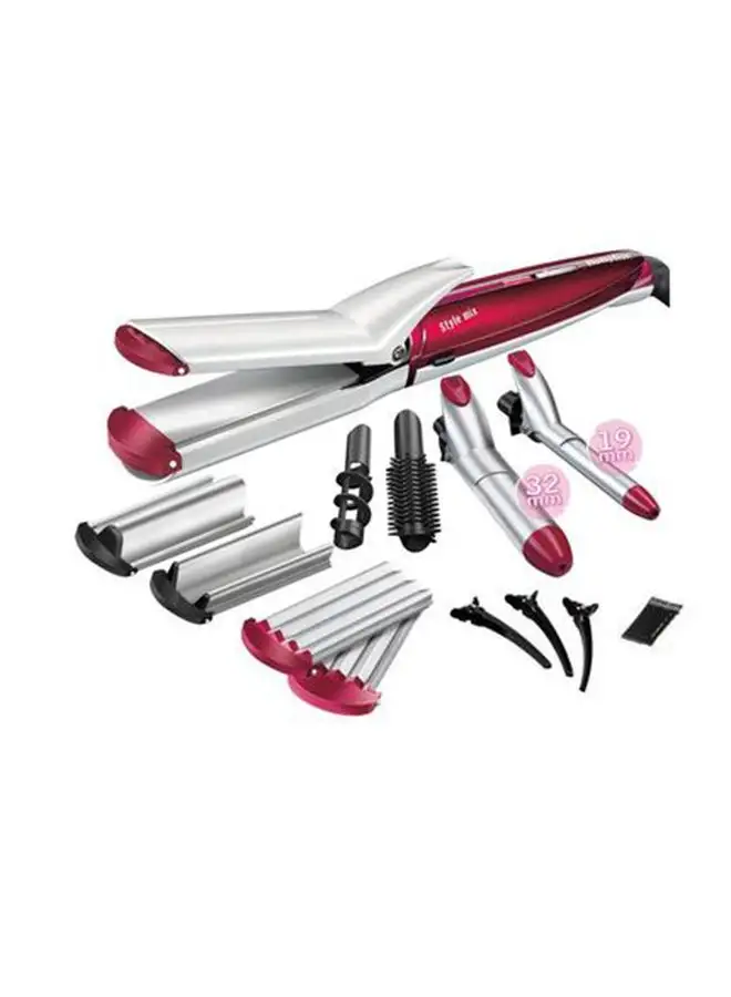 babyliss Multi Styler 10-In-1 Hair Styler 6 Style Settings For Perfect Hair Style With Curling, Straightening, Crimping, Waver, Spiral Plates And Hair Pins Shock, Break Proof - MS22SDE, Purple Purple 800grams