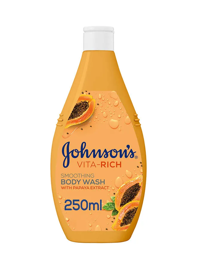 Johnson's Vita Rich Smoothing Body Wash With Papaya Extract 250ml