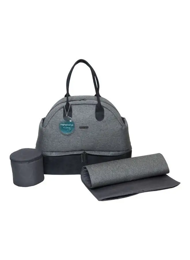 NANOBEBE Duet Diaper Changing Bag - Grey