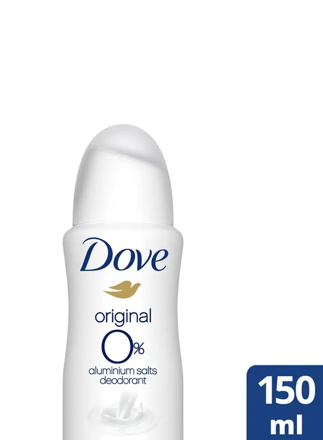 Dove Original 0% Aluminium Antiperspirant 150ml