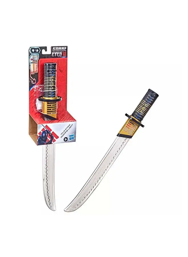 G. I. Joe Snake Eyes: G.I. Joe Origins Ninja Strike Morning Light Electronic Sword for Kids Roleplay, Toys for Kids Ages 5 and Up