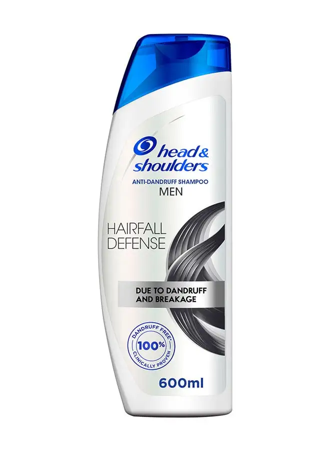 Head & Shoulders Hairfall Defense Anti-Dandruf Shampoo For Men Multicolour 600ml