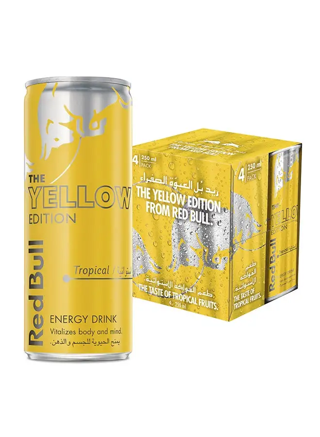 Red Bull Tropical Energy Drink Tropical Mix 250ml Pack of 4