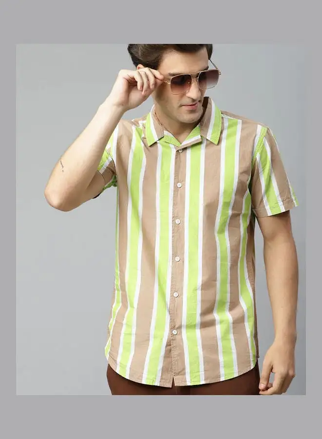 HERE&NOW Striped Short Sleeve Shirt Multicolour