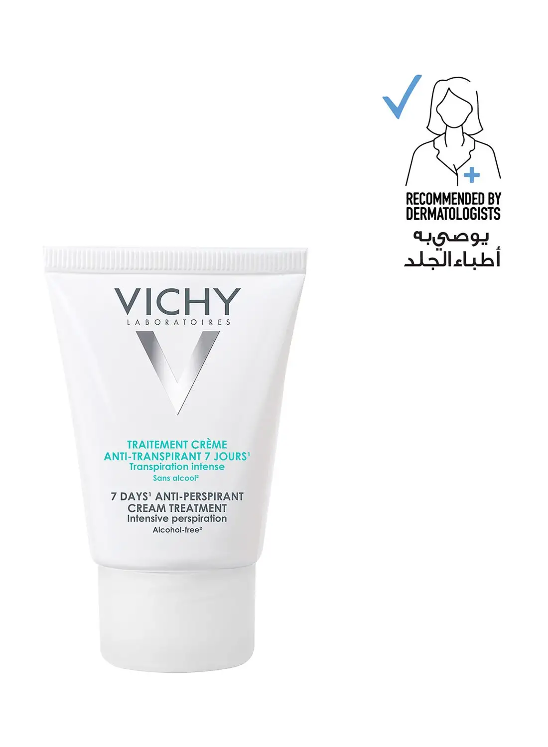 VICHY 7 Days Anti Perspirant Deodorant Cream White 30ml