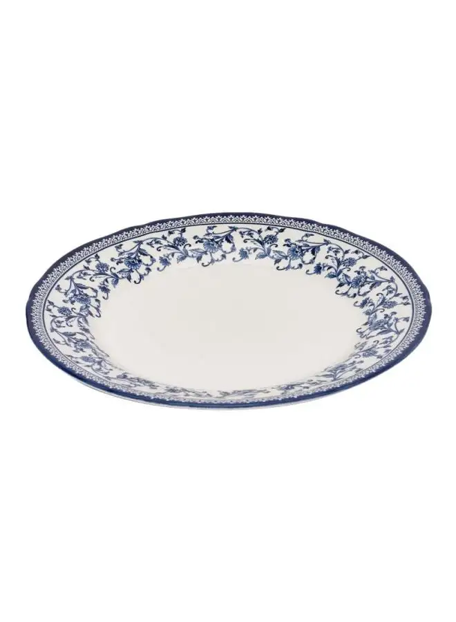 Claytan Dinner Plate White/Blue 26cm