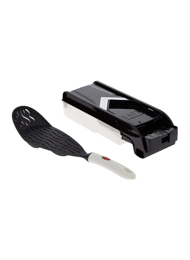 Prestige Mandoline Slicer With Nylon Skim Drainer Black/White