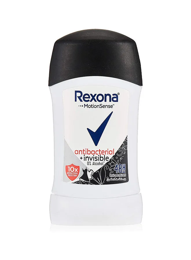 Rexona Anti-Prespirant Stick Antibacterial And Invisible 40grams