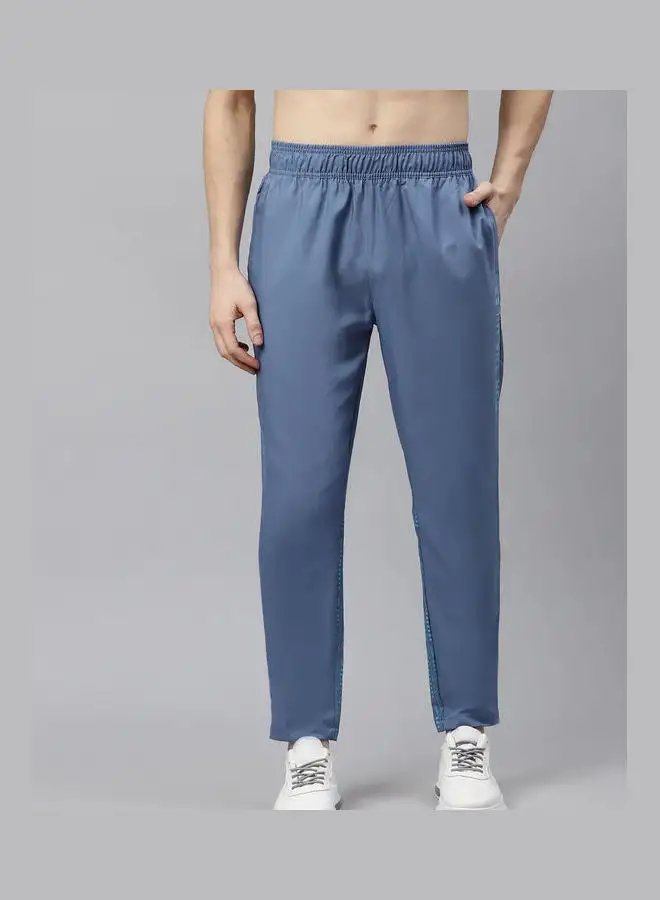 HRX by Hrithik Roshan Casual Mid-Rise Track Pants Light Blue