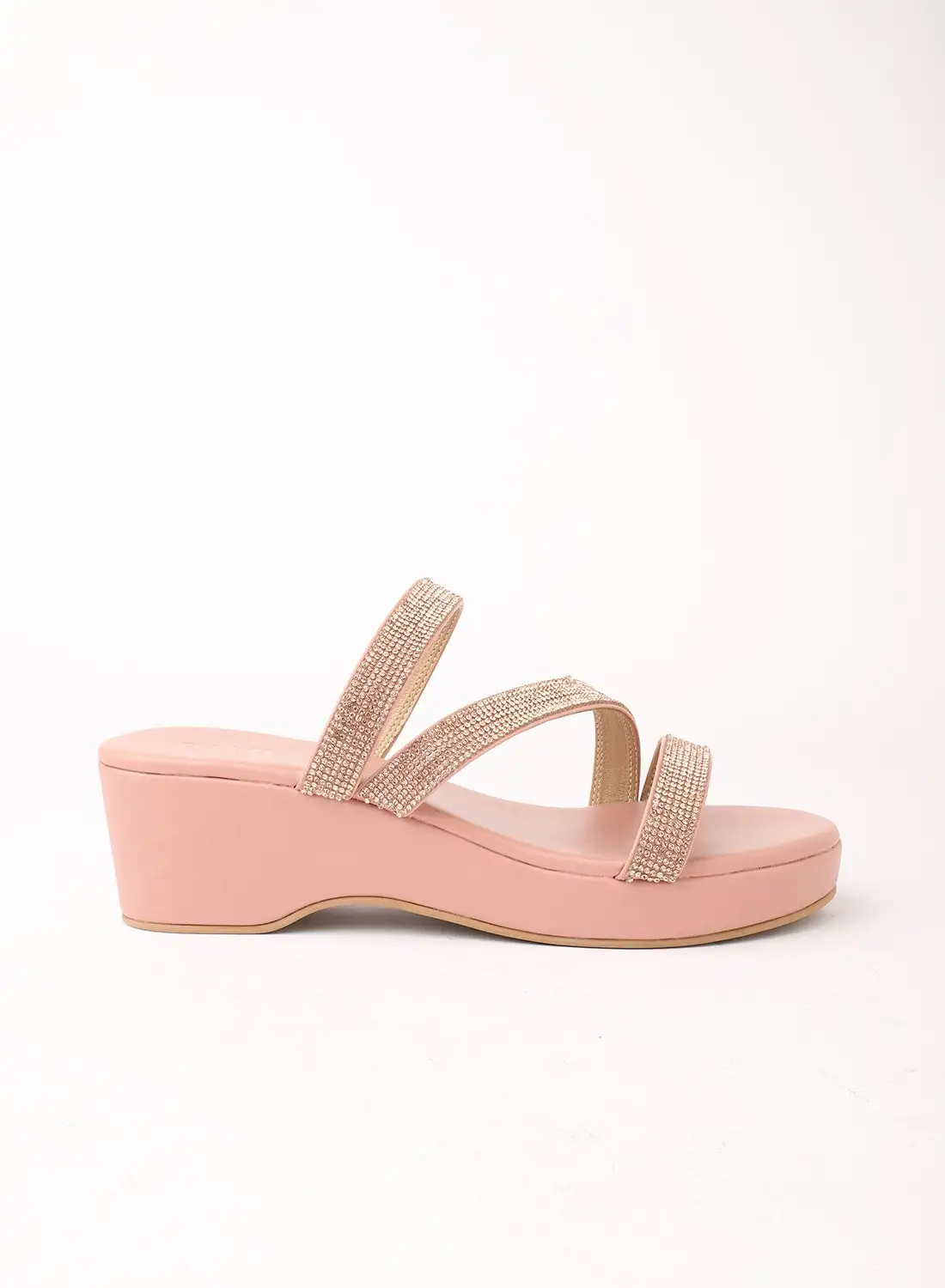 Aila Casual Heels Wedge Sandals DUSTY PINK