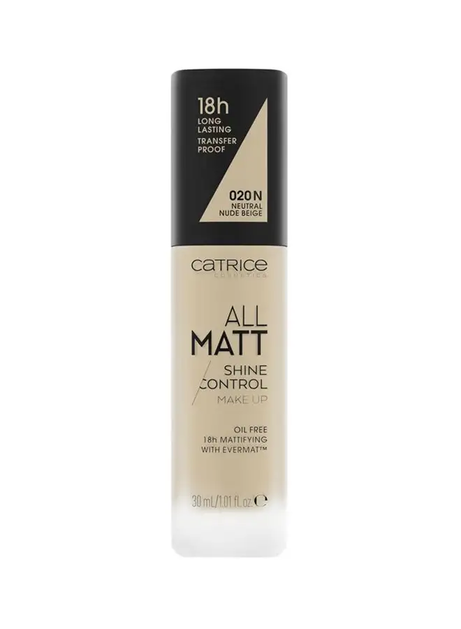 Catrice All Matt Shine Control Make Up 020N Neutral Nude Beige