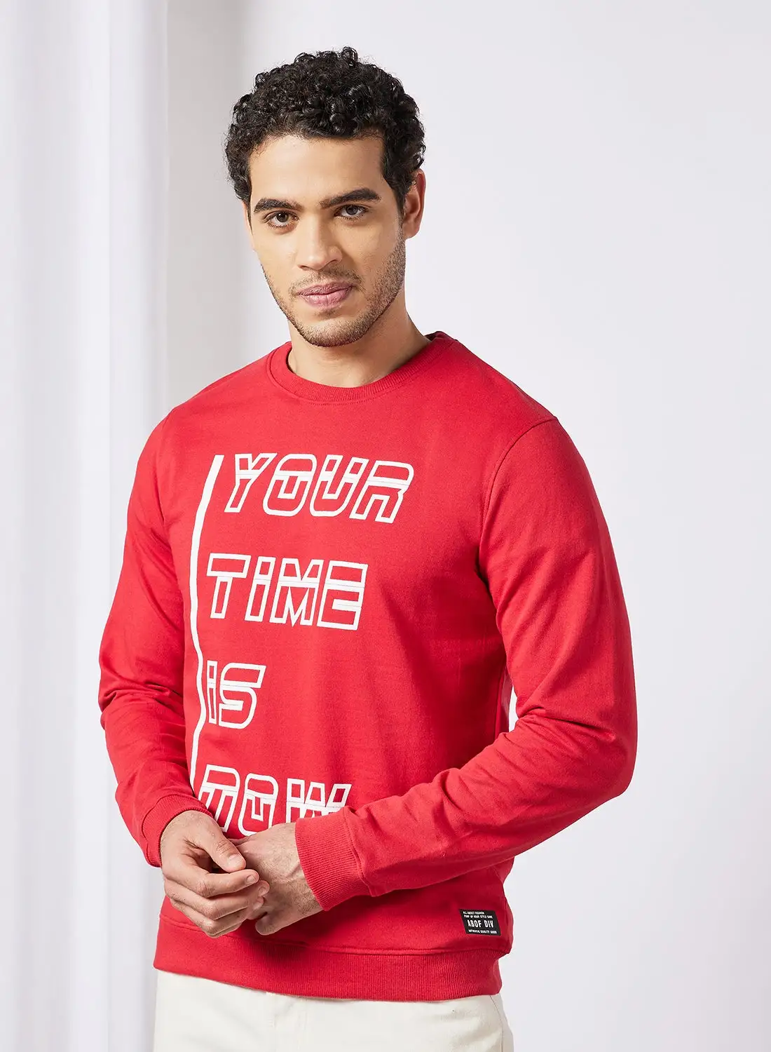 ABOF Regular Fit Sweatshirt Red