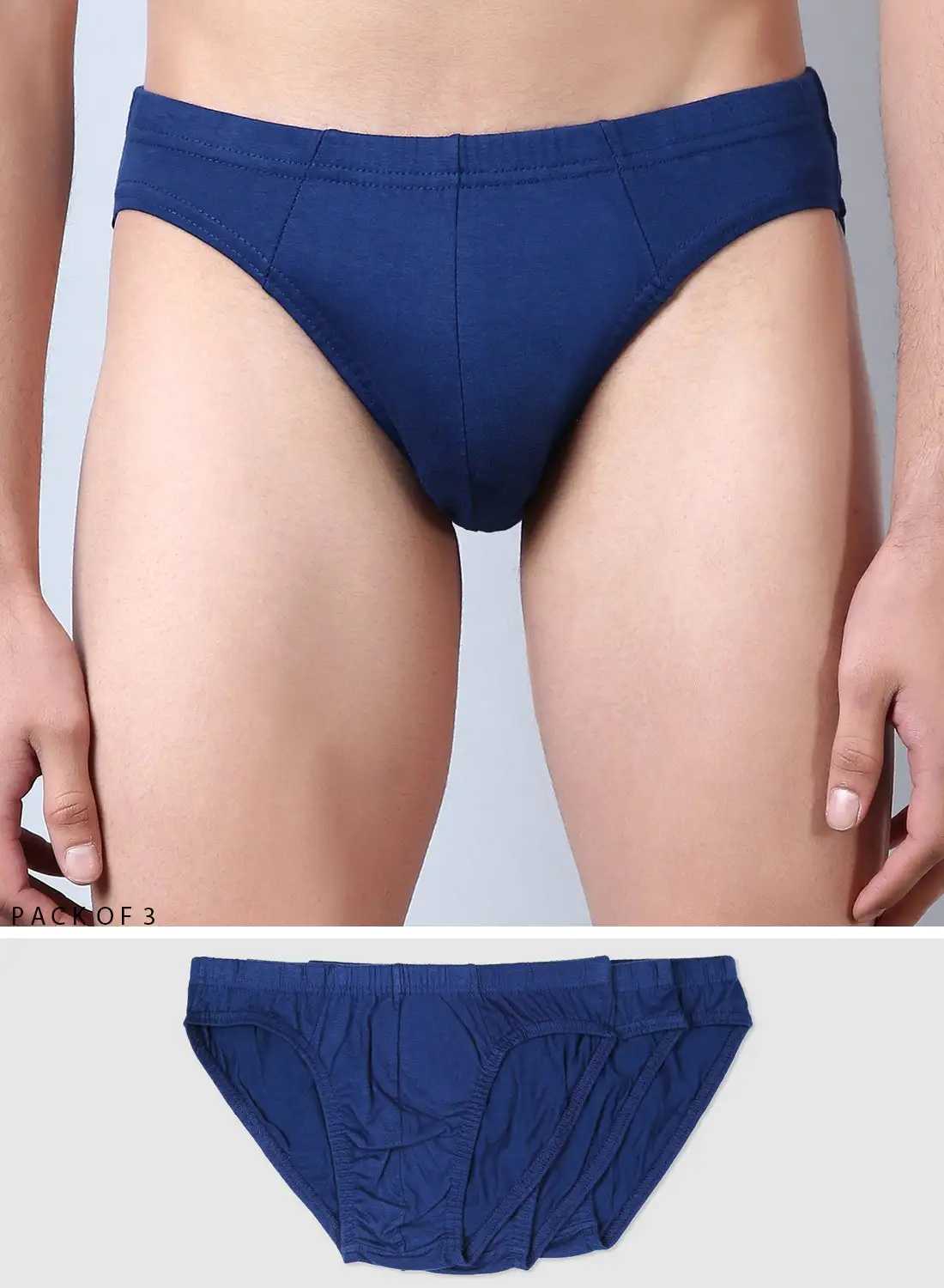 QUWA Comfortable Brief Navy Blue