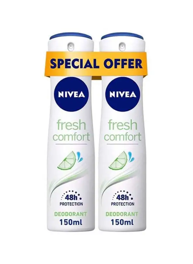 Nivea Fresh Comfort Deodorant 150ml Pack Of 2