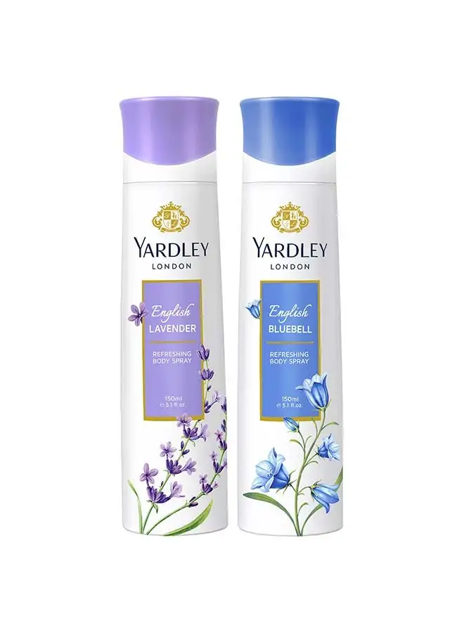 Yardley English Lavender Gift Set (English Lavender 150ml, English Bluebell 150ml)