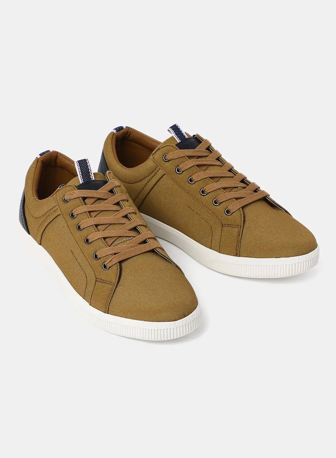 Athletiq Low Top Sneakers Brown/Blue