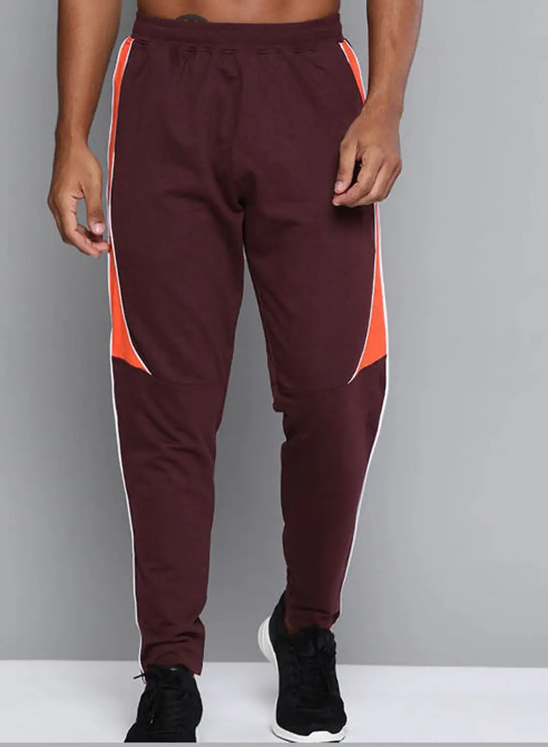 HRX by Hrithik Roshan Casual Regular Track Pants Burgundy