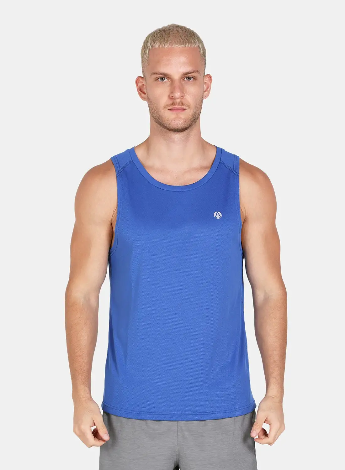 Athletiq Logo Sports Training Vest Blue