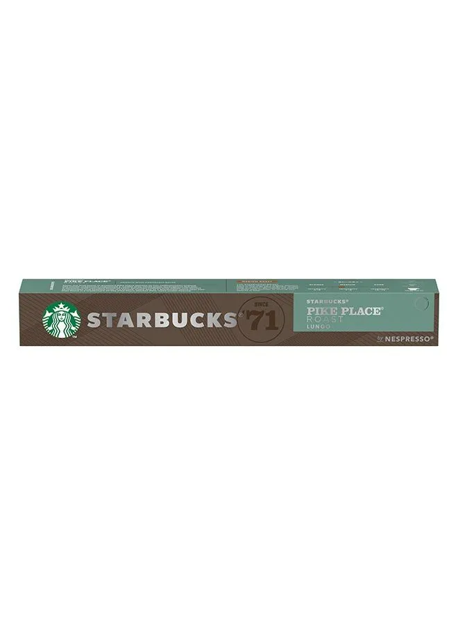 Starbucks 10 Capsules Pike Place Roast Lungo 53grams