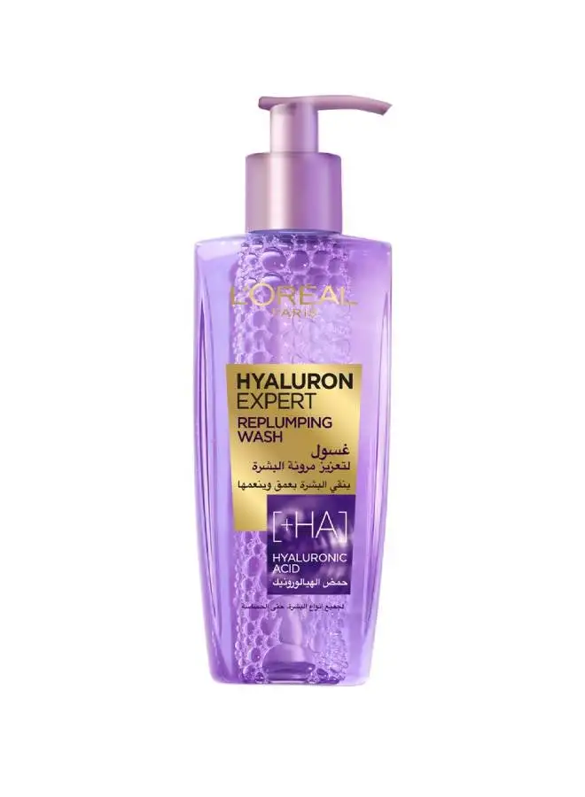 L'OREAL PARIS Hyaluron Expert Replumping Gel Wash with Hyaluronic Acid-Rehydrates,
Smoothes & Deepy purifies the skin - 200ml