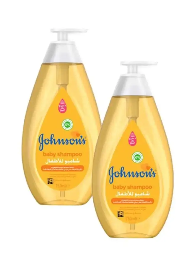 Johnson's Pack Of 2 Gold Baby Shampoo, Hypoallergenic, ph. Balanced, 750Ml - 9712398098903