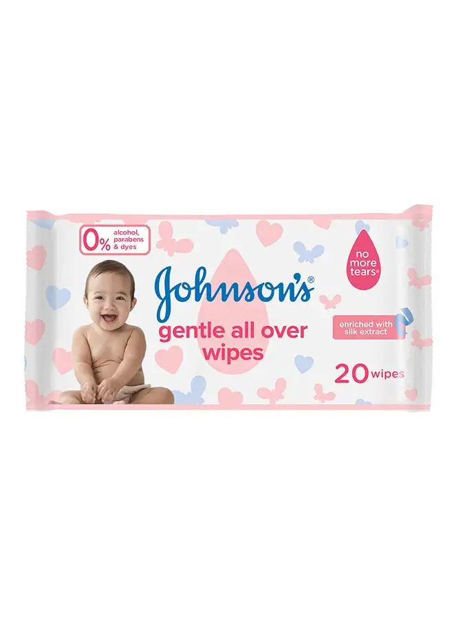 Johnson's Baby Wipes Gentle All Over 20 Piece