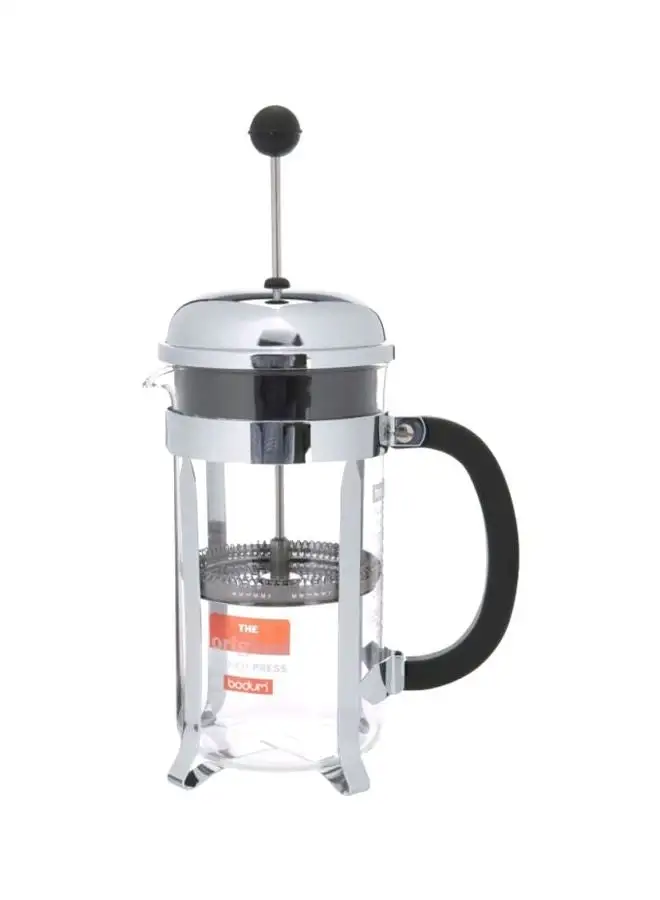 bodum Chambord French Press Coffee Maker Silver/Clear/Black 1Liters