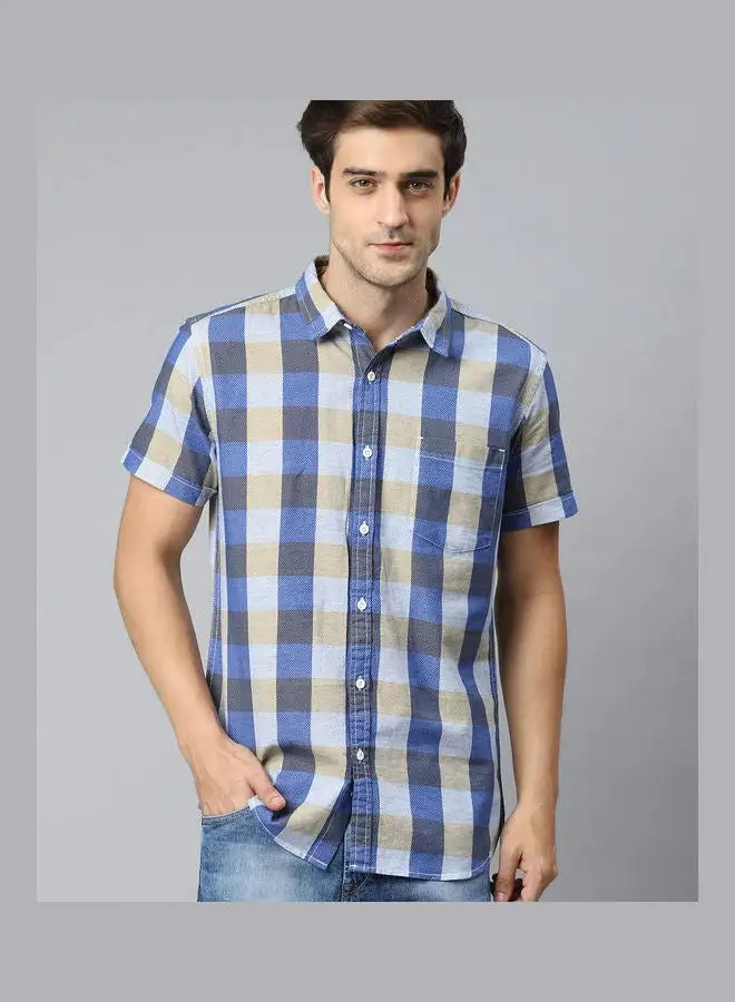 HERE&NOW Checked Short Sleeve Shirt Multicolour