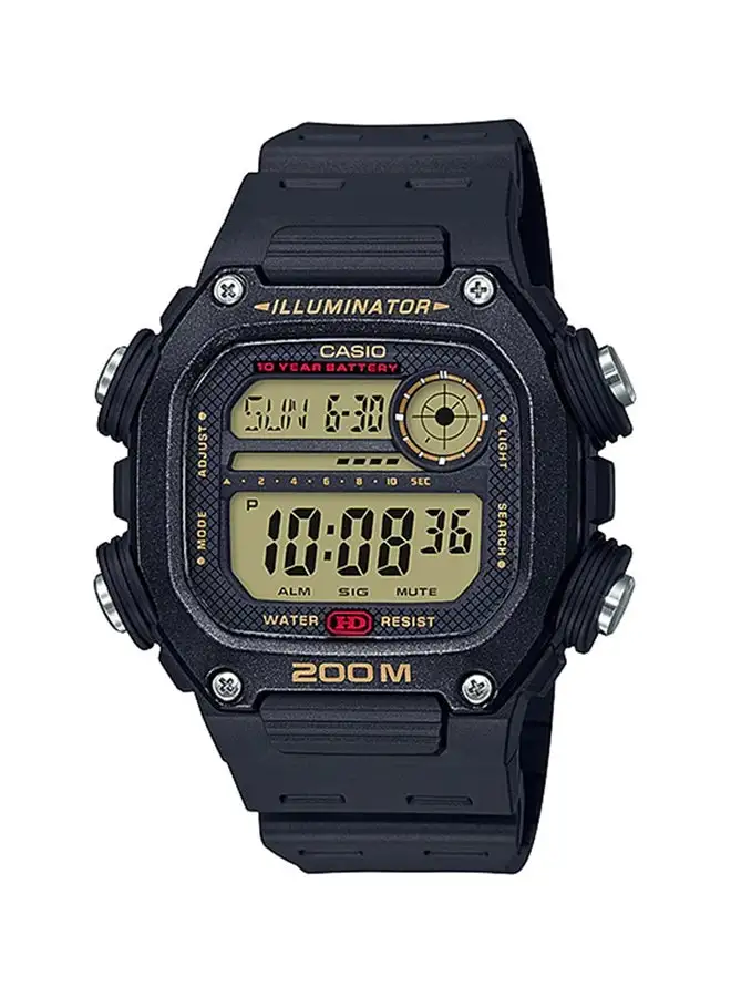 CASIO Men's Resin Digital Wrist Watch DW-291H-9AVDF - 50 mm - Black