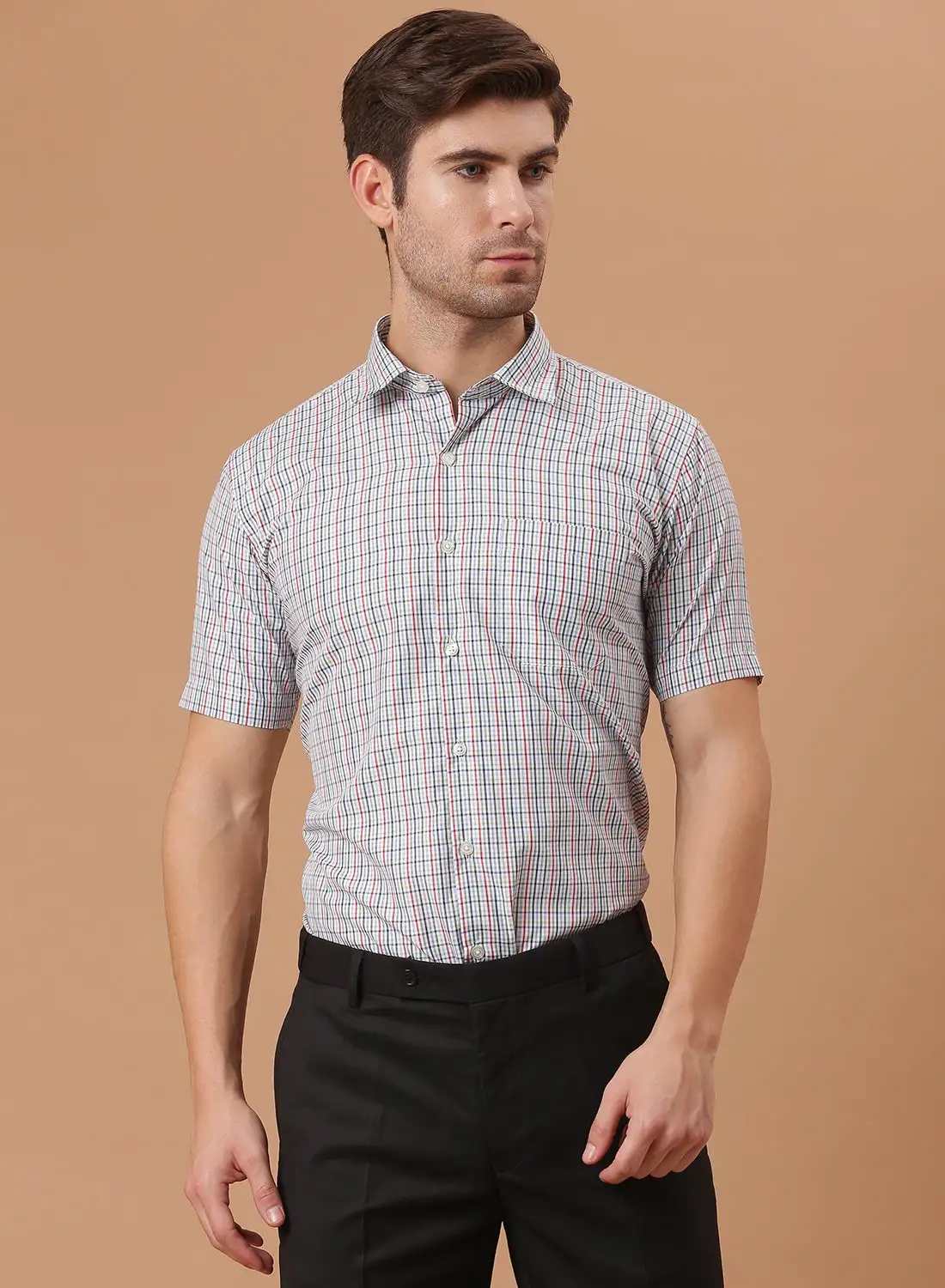 QUWA Casual Check Shirt Checkered Multicolour