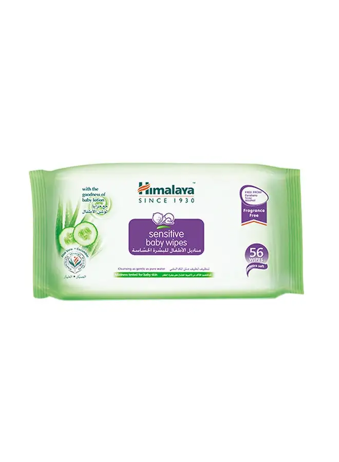 Himalaya Baby Wipes, Fragrance Free With Cucumber And Aloe Vera