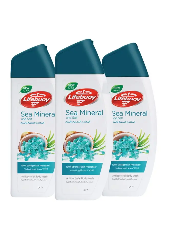 Lifebuoy Sea Mineral And Salt Body Wash 300ml Pack of 3