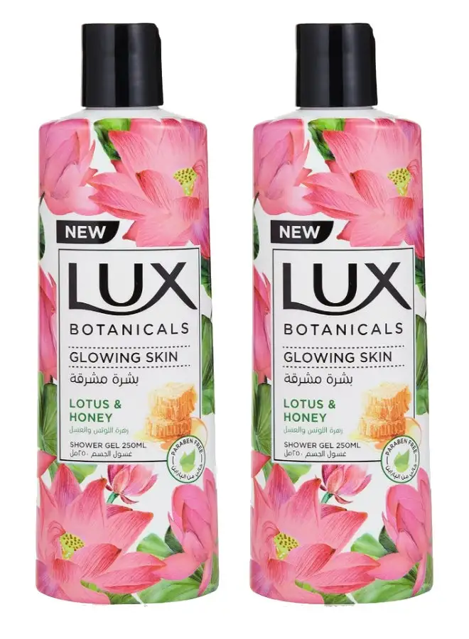 Lux Botanicals Glowing Skin Body Wash Lotus And Honey 250ml Pack of 2