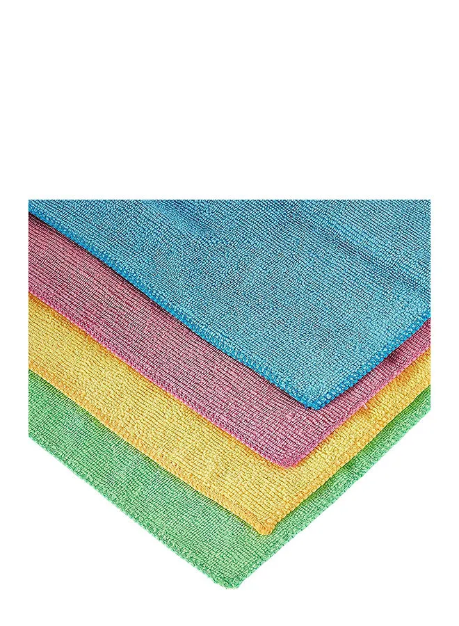 Vileda Microfibre Colors XL - 100% Microfibre Cloth, Absorbent, Hygienic, Versatile, Durable & Washable - 4 pcs