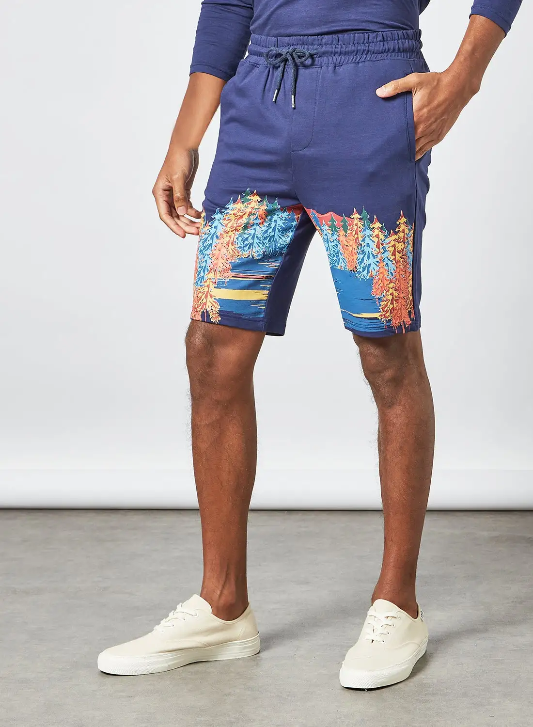 Blue Saint Regular Fit Shorts Blue