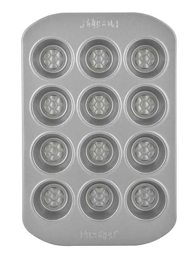 Prestige 12-Cup Mini Muffin Tin Chrome 29.9x20x2.2cm