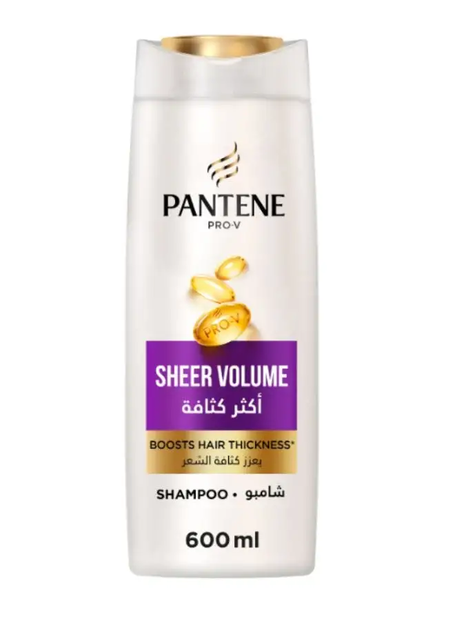 Pantene Pro-V Sheer Volume Shampoo Boosts Hair Thickness 600ml