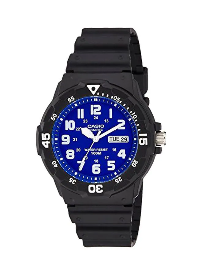 CASIO Men's Stainless Steel Analog Watch MRW-200H-2B2VDF - 45 mm - Black