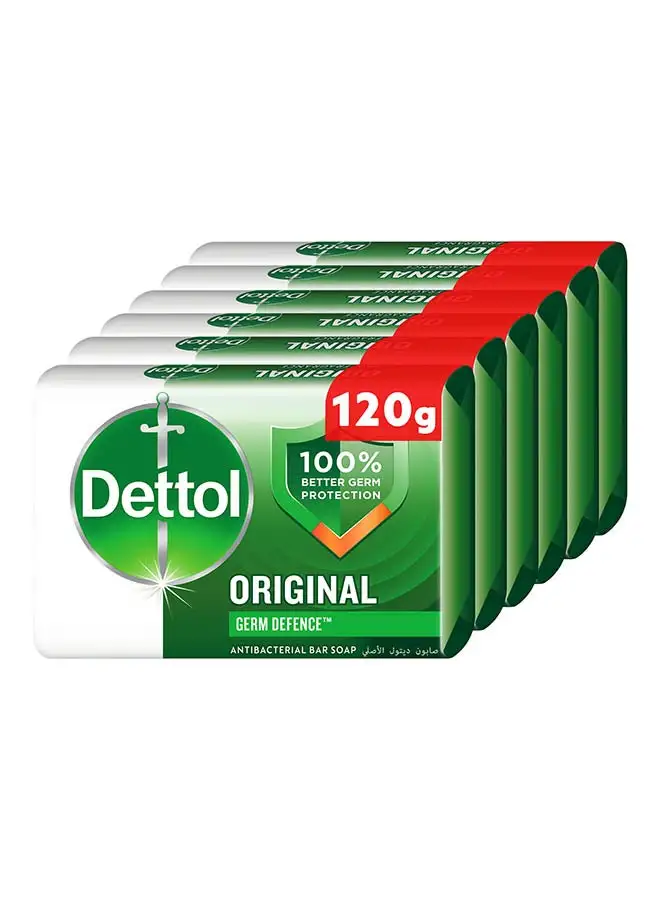 Dettol Pack Of 4 Original Anti-Bacterial Bar Soap 4x120grams