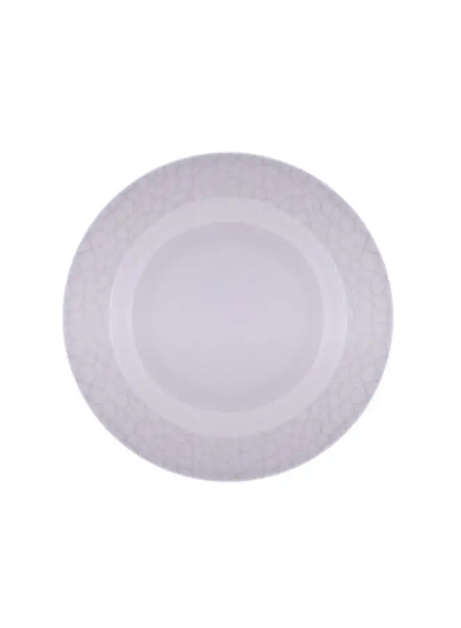 Royalford Melamine Dinner Plate White Pearl 8inch