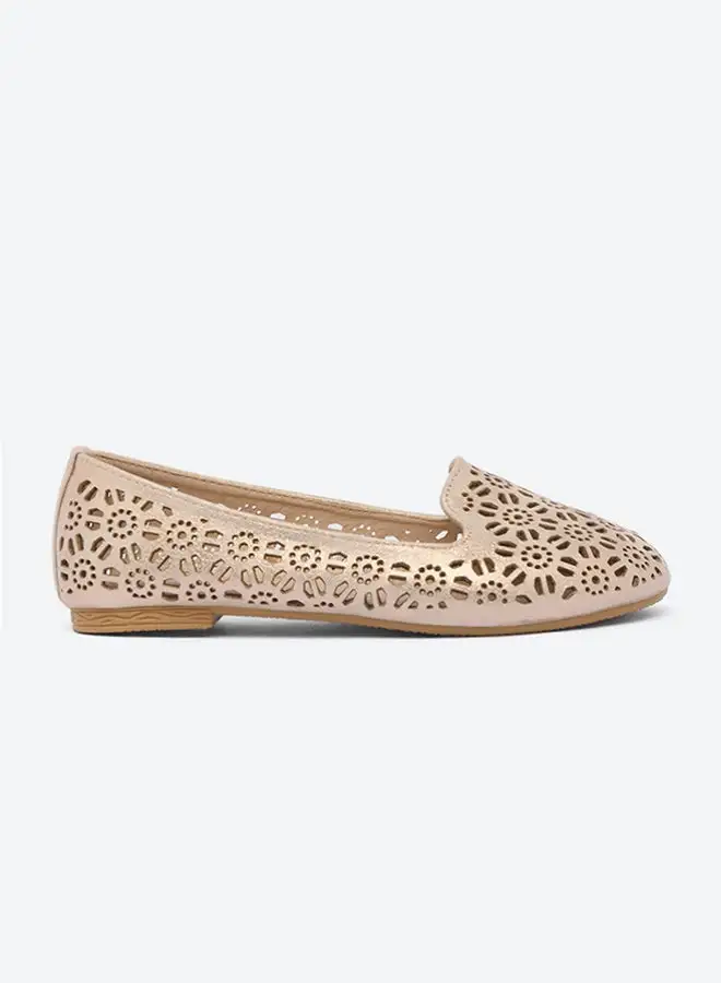 ZAHA Laser Cut Slip Ons Pink