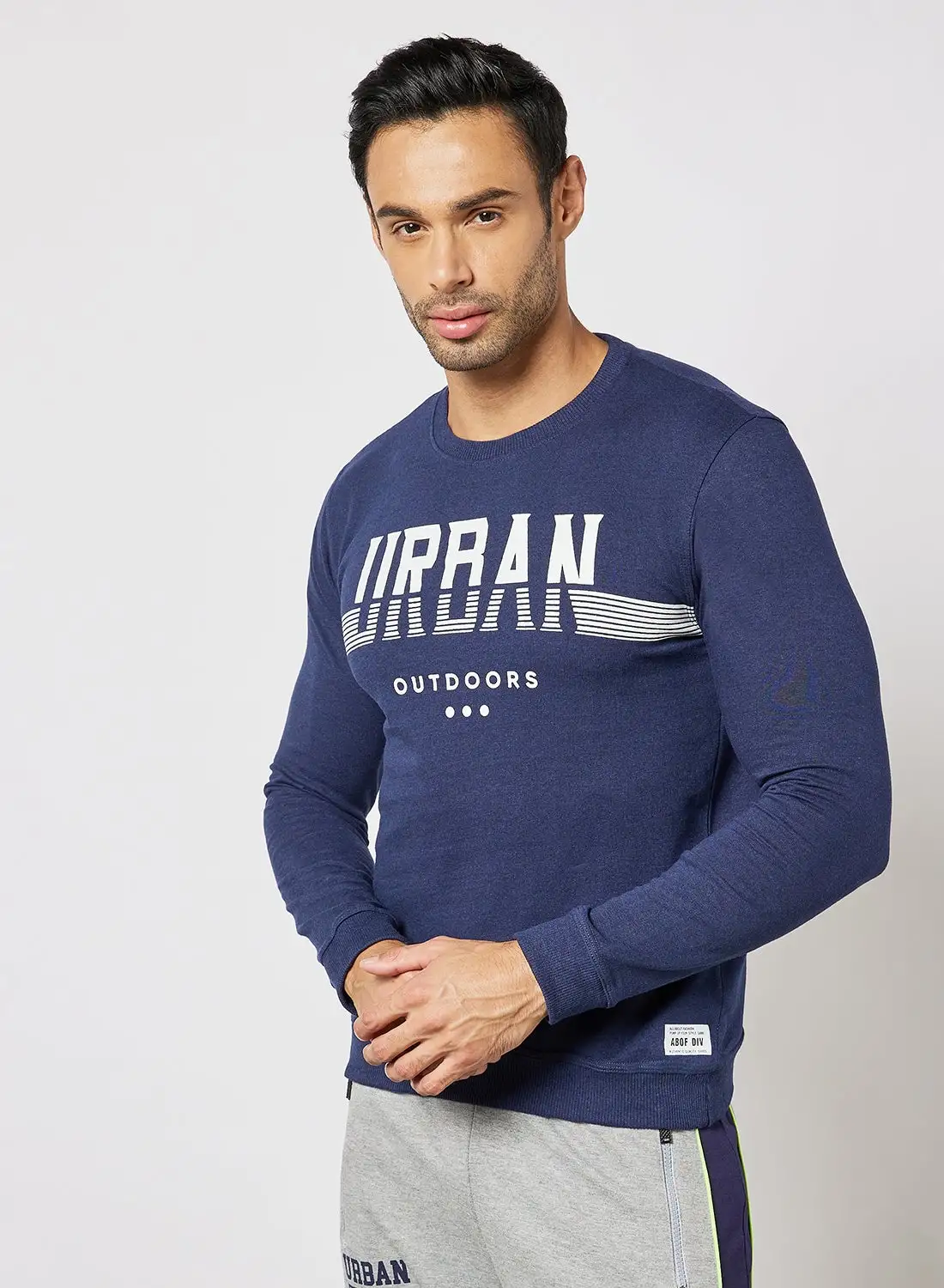 ABOF Regular Fit Sweatshirt أزرق